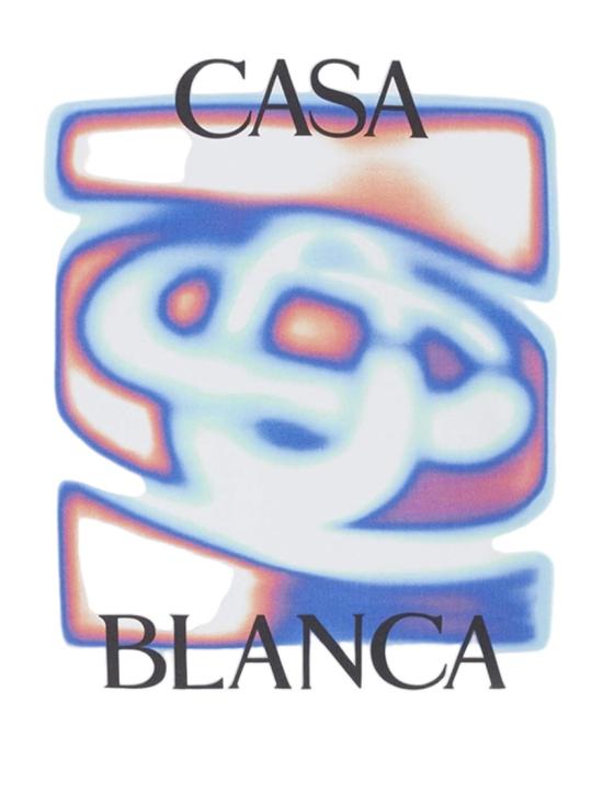 26SS 카사블랑카 반팔 티셔츠 MSP26JTS00107 White - CASABLANCA