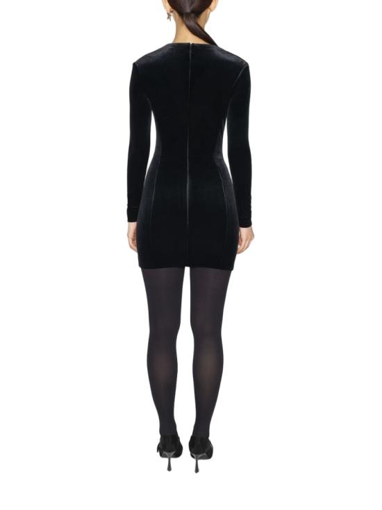 25FW 뮈글러 숏 원피스 25F3RO17576025 1999 Black - MUGLER