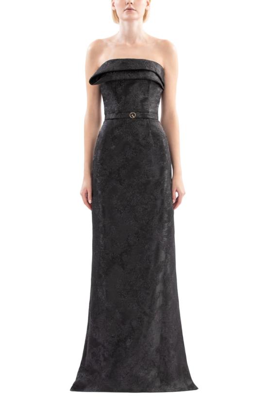  사이드 코베이시 롱 원피스 브로케이드 롱 피티드 드레스 - SAIID KOBEISY