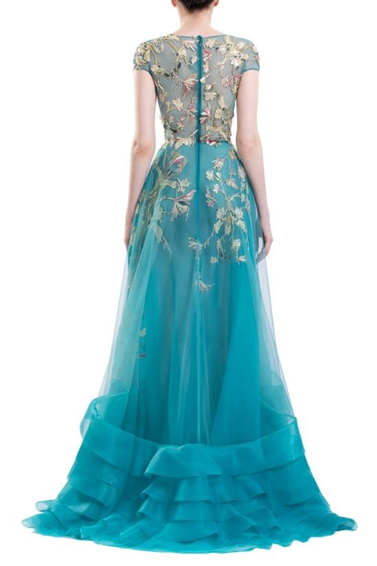  사이드 코베이시 롱 원피스 린넨 재킷과 러플 드레스 - SAIID KOBEISY