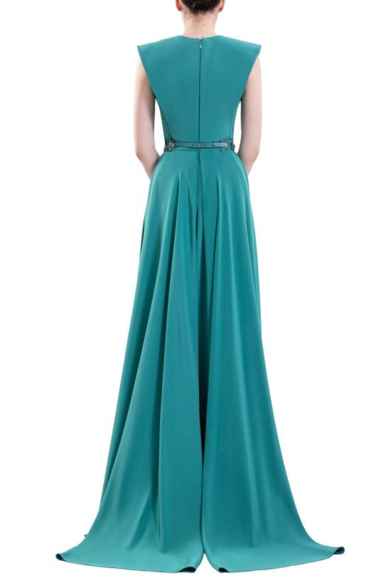  사이드 코베이시 롱 원피스 심플한 크레이프 드레스 - SAIID KOBEISY