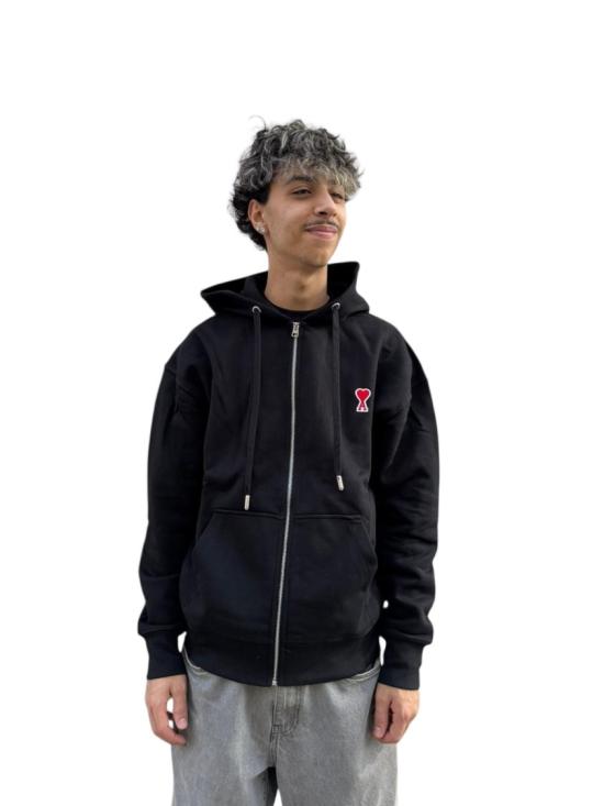 25FW 아미 후드 티셔츠 A20HJ006730001 Black