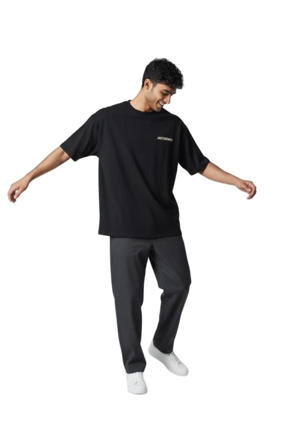 25SS 자크뮈스 반팔 티셔츠 S25199 Black - JACQUEMUS