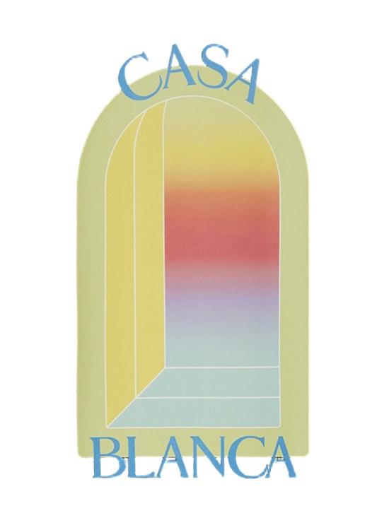 26SS 카사블랑카 반팔 티셔츠 MSP26JTS00114 Black - CASABLANCA