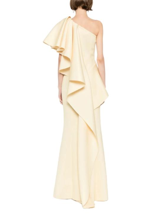  사이드 코베이시 롱 원피스 러플 스쿠버 롱 드레스 - SAIID KOBEISY