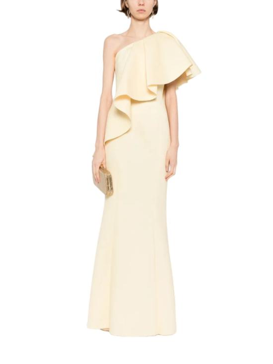  사이드 코베이시 롱 원피스 러플 스쿠버 롱 드레스 - SAIID KOBEISY