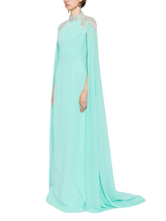  사이드 코베이시 롱 원피스 장식된 크레이프 카프탄 - SAIID KOBEISY