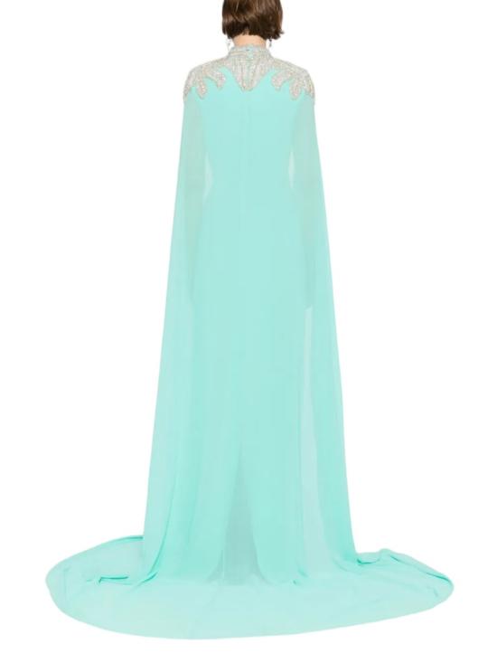  사이드 코베이시 롱 원피스 장식된 크레이프 카프탄 - SAIID KOBEISY