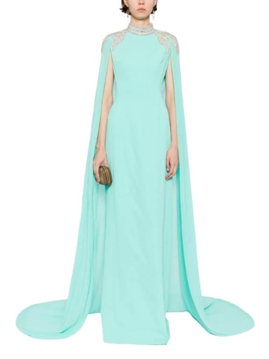  사이드 코베이시 롱 원피스 장식된 크레이프 카프탄 - SAIID KOBEISY