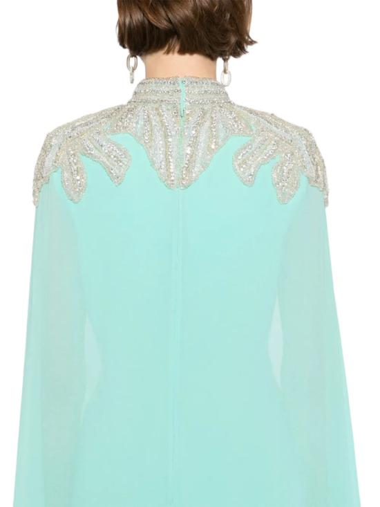  사이드 코베이시 롱 원피스 장식된 크레이프 카프탄 - SAIID KOBEISY