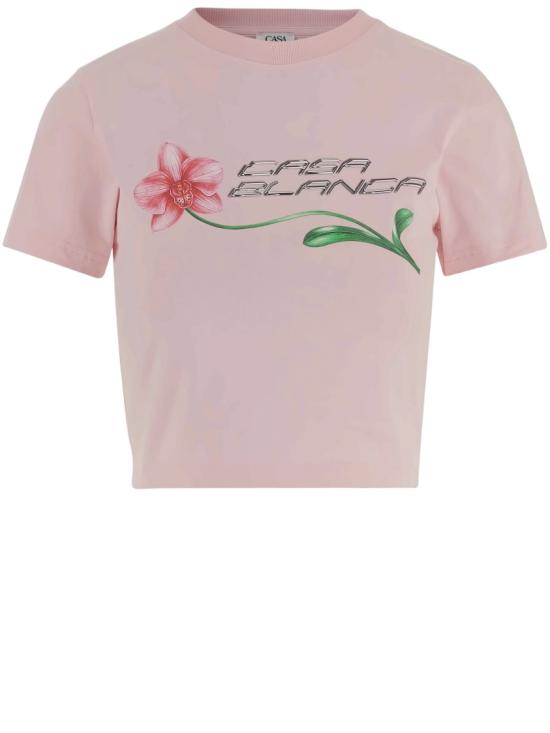 26SS 카사블랑카 반팔 티셔츠 WSP26JTS00901 Pink