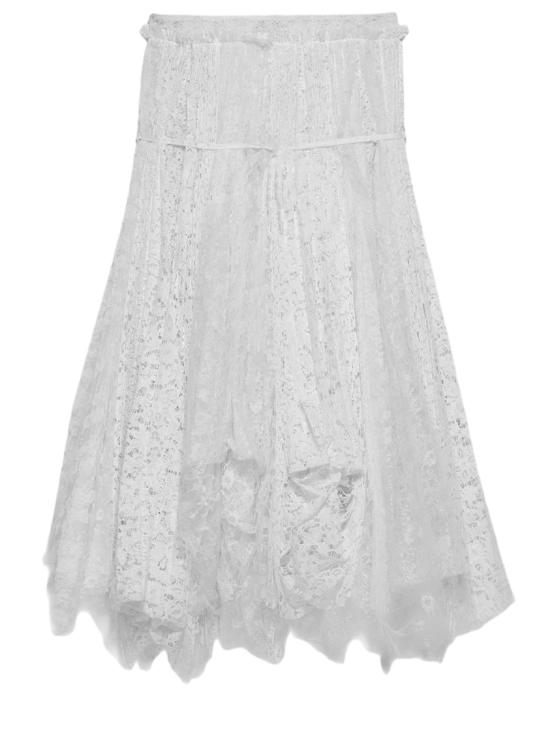 26SS JW앤더슨 미디 스커트 SK0200PG1912001 White - JW ANDERSON