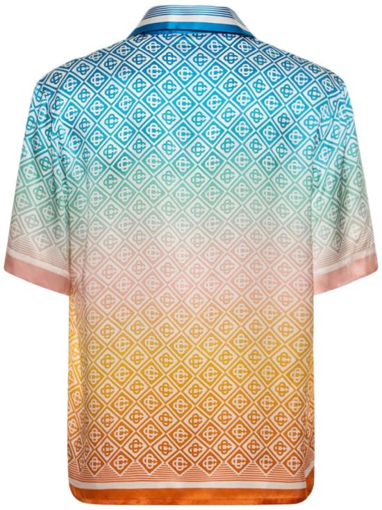 25SS 카사블랑카 반팔 셔츠 U MPF24 SH Blue - CASABLANCA