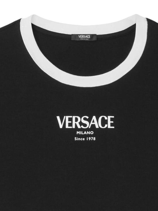 26SS 베르사체 반팔 티셔츠 10226561A166852B020 Black - VERSACE
