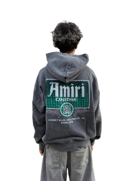 25FW 아미리 후드 티셔츠 AMJYHD1097001 Grey - AMIRI