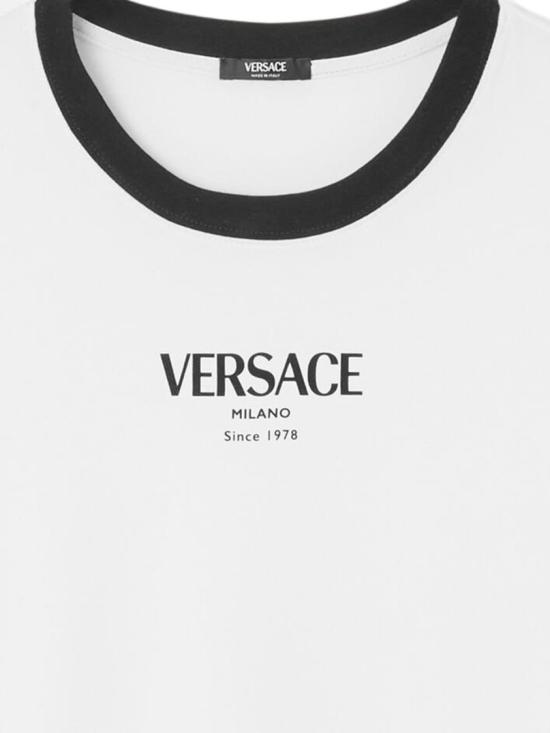 26SS 베르사체 반팔 티셔츠 10226561A166852W020 White - VERSACE