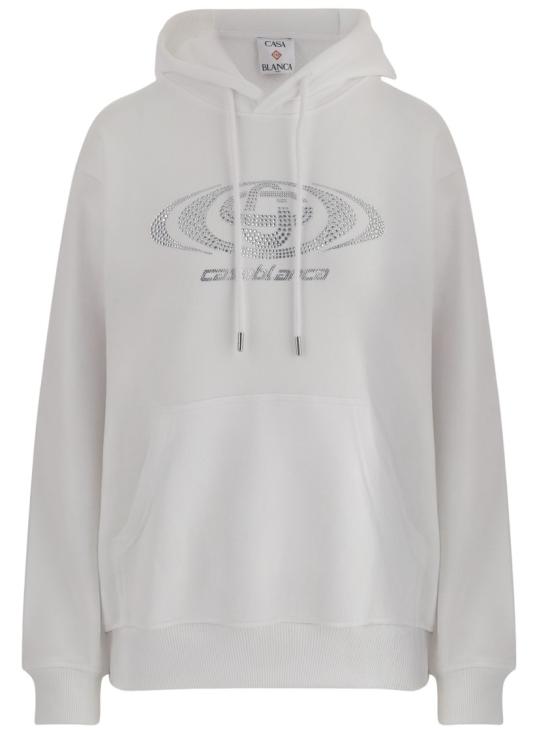 26SS 카사블랑카 후드 티셔츠 WSP26JTP36201 White