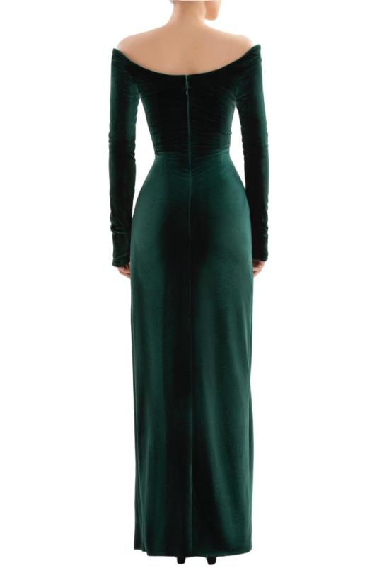  사이드 코베이시 롱 원피스 벨벳 롱 피티드 드레스 - SAIID KOBEISY
