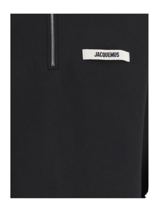 26SS 자크뮈스 하프 집업 스웨트 셔츠 SSM00313AJ00174990 Black - JACQUEMUS