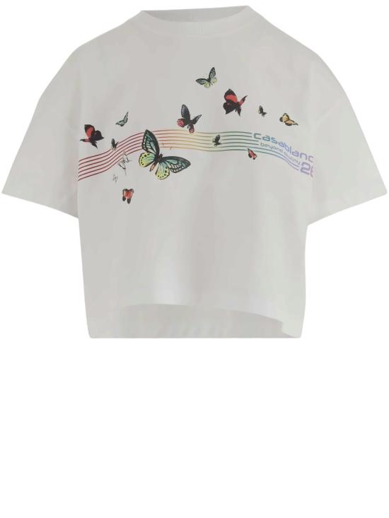 26SS 카사블랑카 반팔 티셔츠 WSP26JTS03702 White