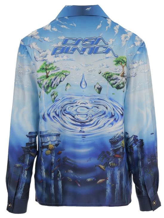 26SS 카사블랑카 긴팔 셔츠 MSP26SH00601 Blue - CASABLANCA