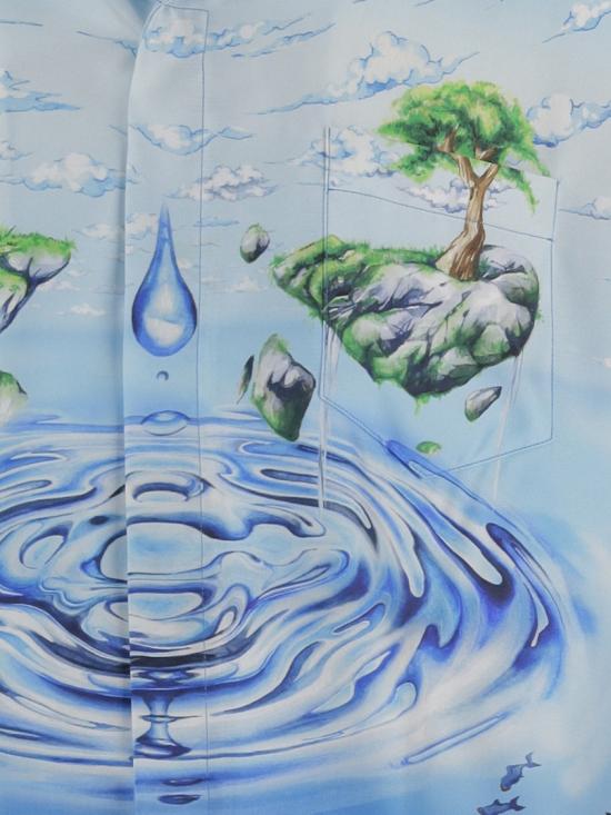 26SS 카사블랑카 긴팔 셔츠 MSP26SH00601 Blue - CASABLANCA