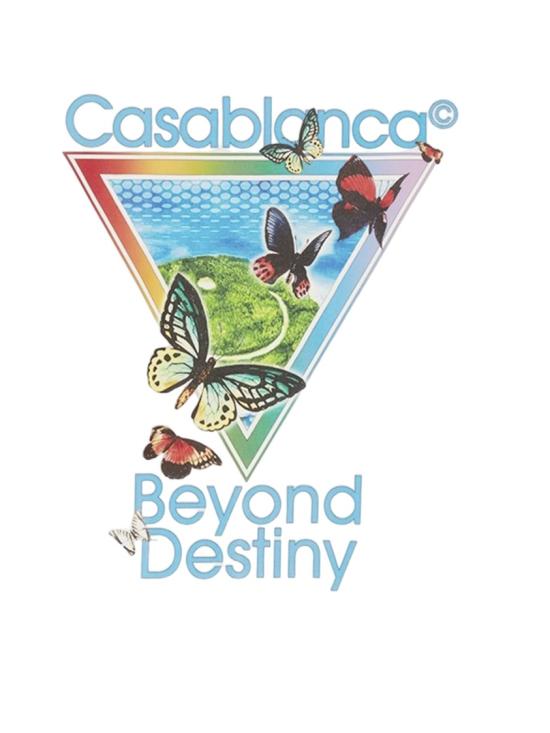 26SS 카사블랑카 반팔 티셔츠 MSP26JTS00116 White - CASABLANCA