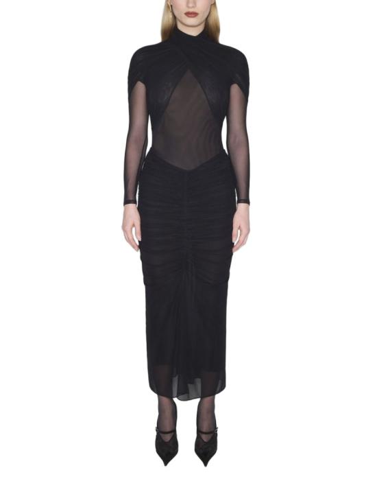 25FW 뮈글러 롱 원피스 25F3BO0284595 1999 Black