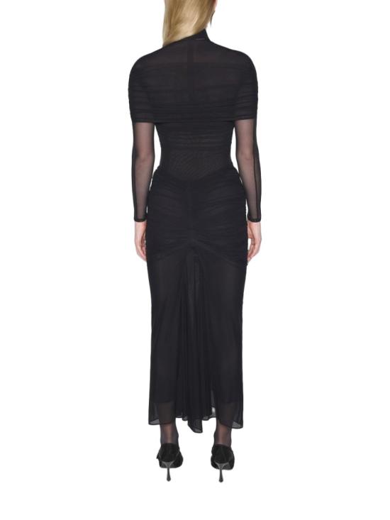 25FW 뮈글러 롱 원피스 25F3BO0284595 1999 Black - MUGLER