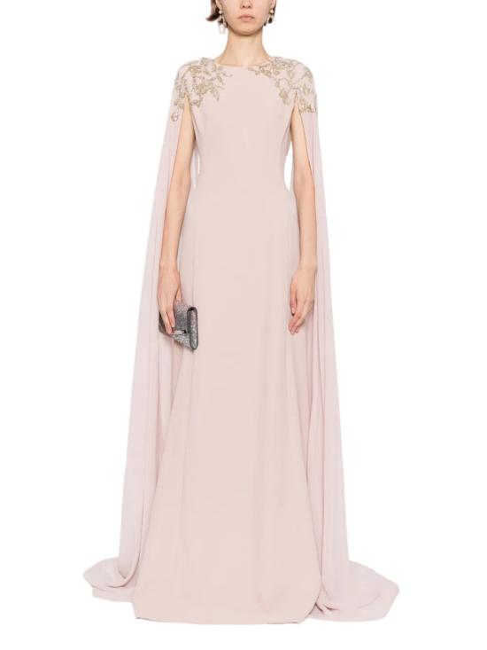  사이드 코베이시 롱 원피스 장식된 크레이프 카프탄 - SAIID KOBEISY