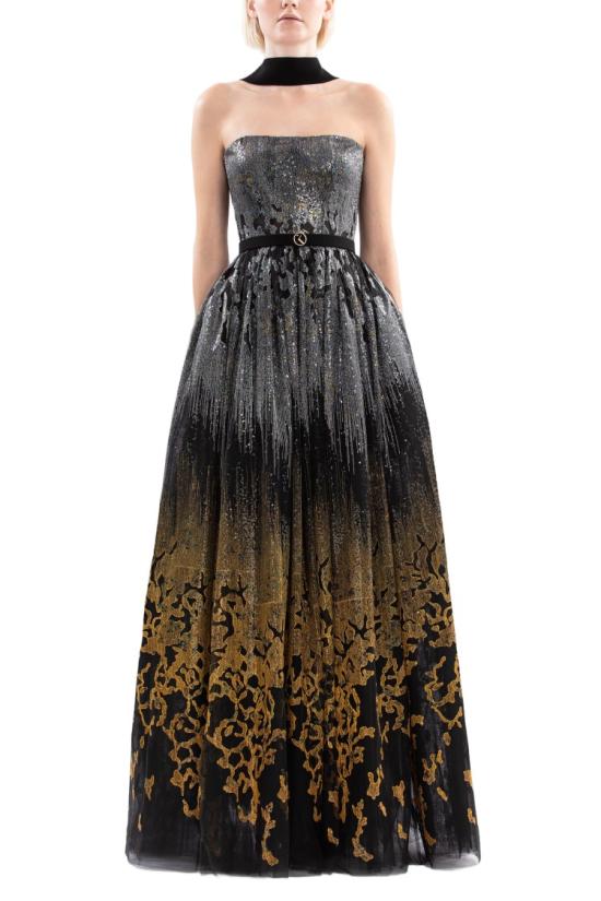  사이드 코베이시 롱 원피스 긴 장식 가운 - SAIID KOBEISY