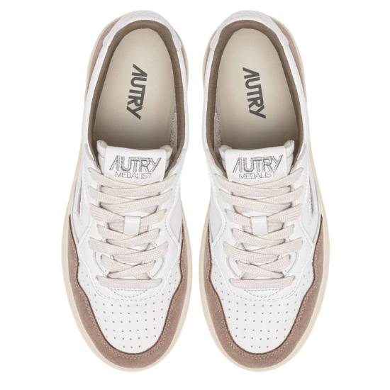 26SS 오트리 메달리스트 로우 스니커즈 AULMFT02SOFLEASUEWHTANTIL Grey - AUTRY