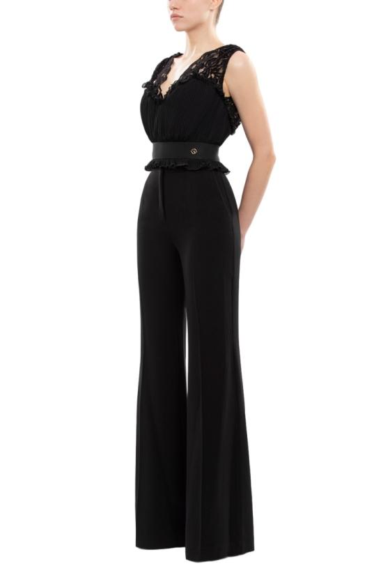  사이드 코베이시 코트 드라마틱한 라펠이 돋보이는 네이비 블루 울 - SAIID KOBEISY