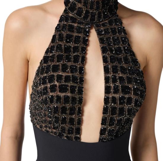 25FW 엘리자베타프랜치 점프수트 TU06257E2 110 Black - ELISABETTA FRANCHI