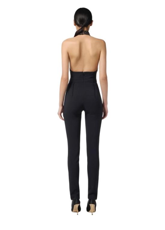 25FW 엘리자베타프랜치 점프수트 TU06257E2 110 Black - ELISABETTA FRANCHI