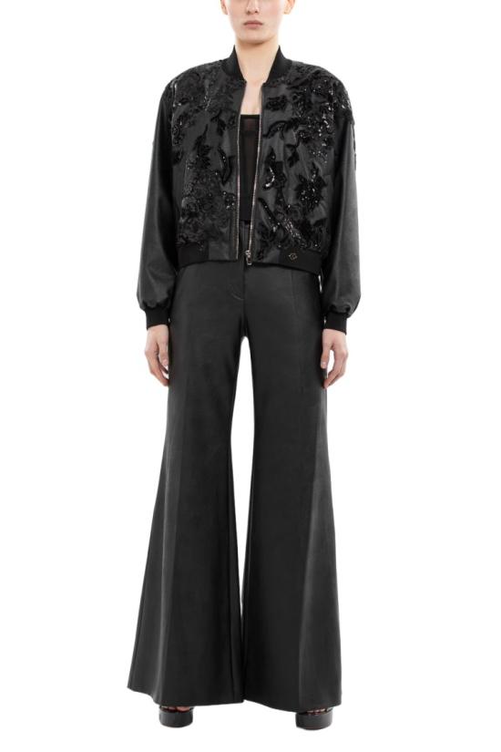  사이드 코베이시 자켓 자수 봄버 재킷