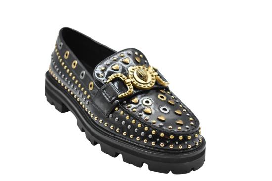 25FW 커트가이거 플랫 슈즈 MAISON LOAFER Black - KURT GEIGER