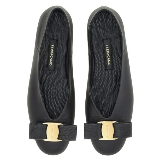 26SS 살바토레 페라가모 플랫 슈즈 01K221001 Black - SALVATORE FERRAGAMO