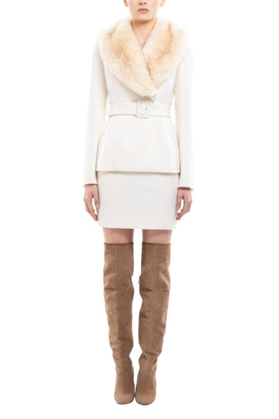  사이드 코베이시 자켓 모피 깃이 달린 맞춤 재킷 - SAIID KOBEISY