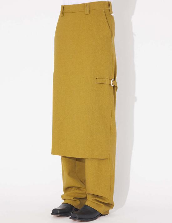  장 폴 고티에 스트레이트 팬츠 테일러링  스커트 올리브 그린 - JEAN PAUL GAULTIER