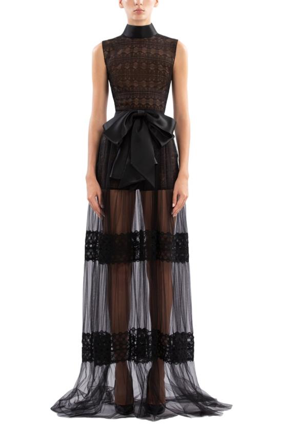  사이드 코베이시 롱 원피스 레이스 롱 드레스 - SAIID KOBEISY