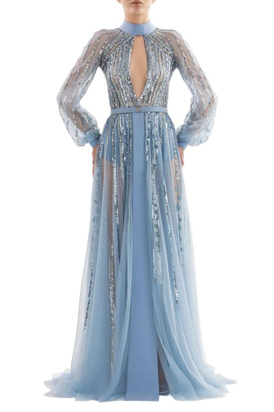  사이드 코베이시 롱 원피스 자수 드레스 - SAIID KOBEISY