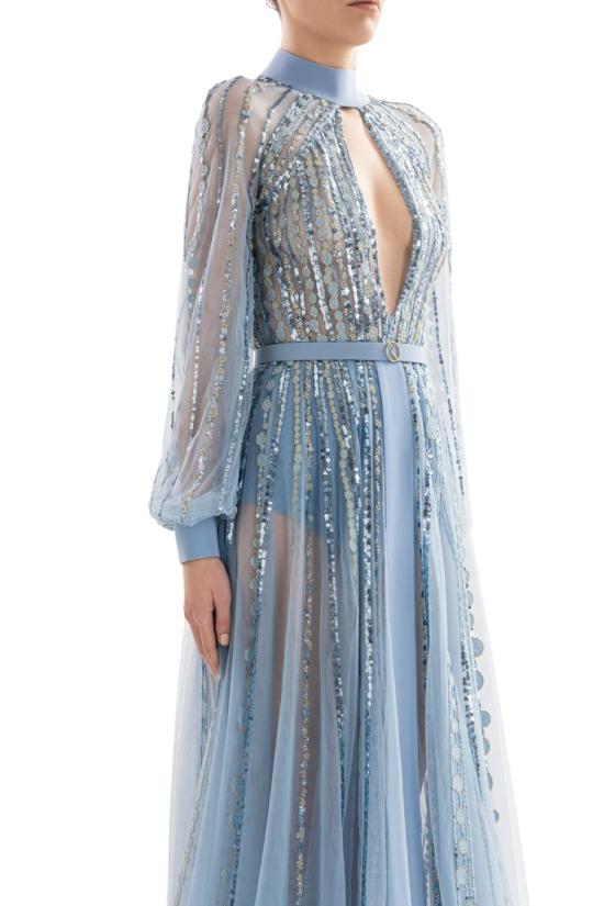  사이드 코베이시 롱 원피스 자수 드레스 - SAIID KOBEISY