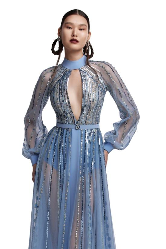  사이드 코베이시 롱 원피스 자수 드레스 - SAIID KOBEISY