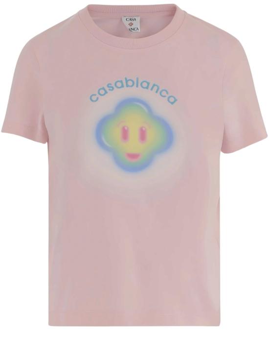 26SS 카사블랑카 반팔 티셔츠 WSP26JTS02001 Pink