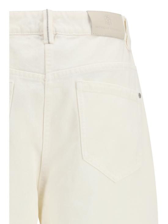 26SS 브루넬로 쿠치넬리 스트레이트 팬츠 M0H81P4059 C1101 CREAM - BRUNELLO CUCINELLI