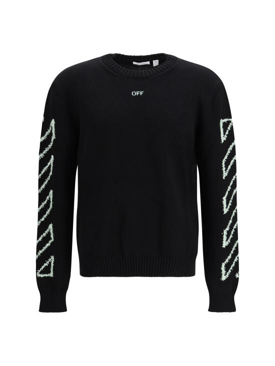 26SS 오프화이트 스웨터 44MHE087S26K001001 0001 BLACK