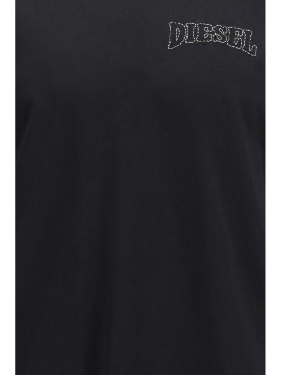26SS 디젤 반팔 티셔츠 A220060PLAT 9XX BLACK - DIESEL
