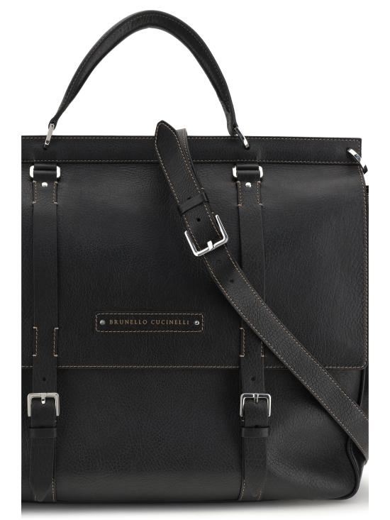 26SS 브루넬로 쿠치넬리 더플백 MBZIBU427 C101 BLACK - BRUNELLO CUCINELLI