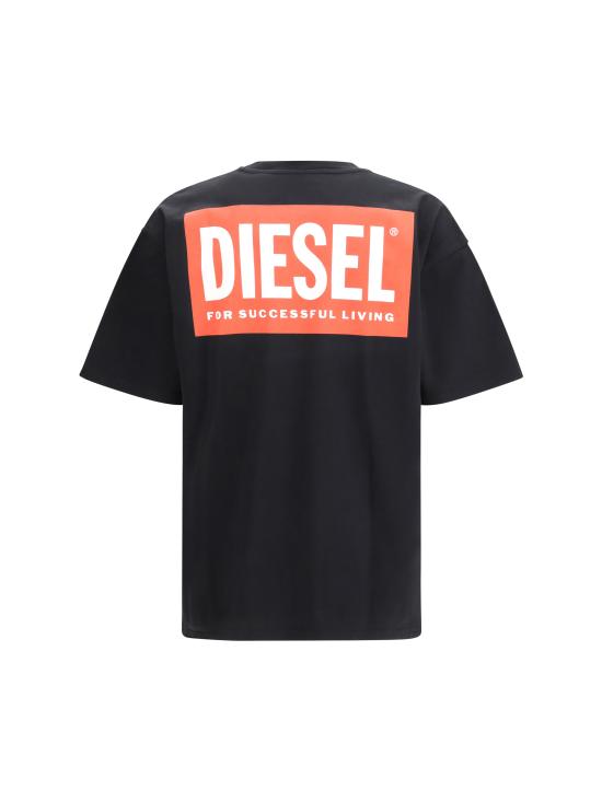 26SS 디젤 반팔 티셔츠 A200360EPCA 9XX BLACK - DIESEL